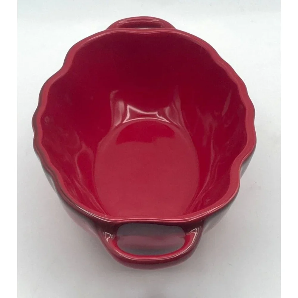 NEW Staub Petite Tomato Mini Cocotte Baking Dish 16 oz Red Double Handle No Lid